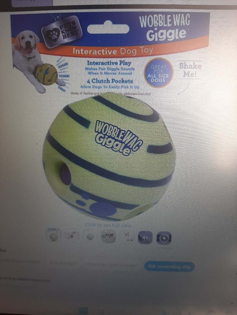 Wobble Wag Giggle Ball Pack Of 2